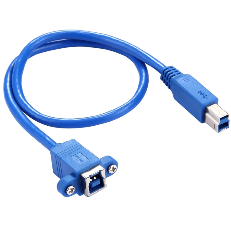 50cm USB 3.0 B Buchse zu B Stecker Adapter Datenkabel für Drucker / Scanner, BF zu BM, Länge: 50cm
