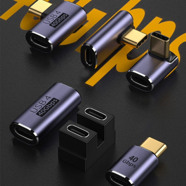 40Gbps USB-C / Typ-C Stecker auf Buchse Winkeladapter, Typ-C 4.0 M auf F Winkel 1