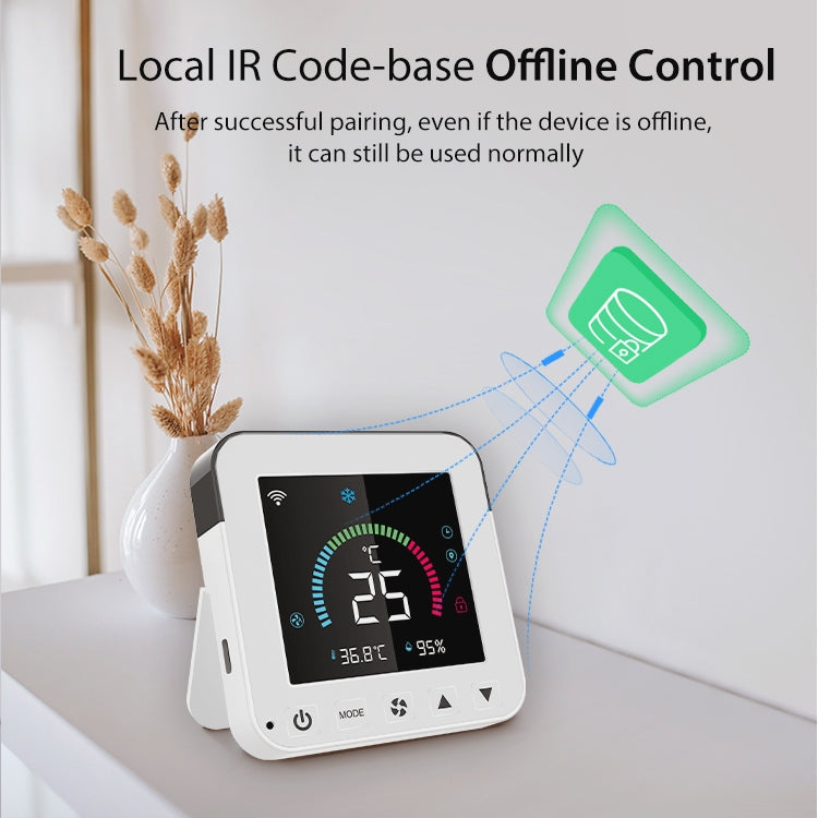 NEO NAS-RT01W WiFi Smart Farbdisplay Infrarot-Klimaanlagensteuerung Thermostat