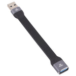 10 Gbit/s USB-A auf USB-A Buchse, weiches, flaches Synchronisierungs-Daten-Schnellladekabel, USB-A Stecker auf USB-A Buchse