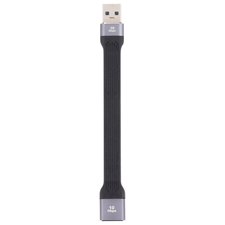 10 Gbit/s USB-A auf USB-A Buchse, weiches, flaches Synchronisierungs-Daten-Schnellladekabel, USB-A Stecker auf USB-A Buchse