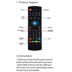 MX3-L Voice ohne Hintergrundbeleuchtung 2,4 GHz Fly Air Mouse Kabellose Tastatur Fernbedienung, Voice ohne Hintergrundbeleuchtung
