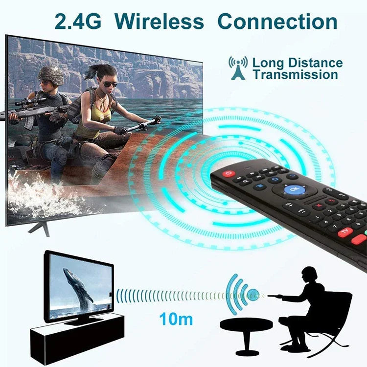 MX3-L Voice ohne Hintergrundbeleuchtung 2,4 GHz Fly Air Mouse Kabellose Tastatur Fernbedienung, Voice ohne Hintergrundbeleuchtung