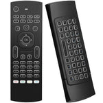 MX3-L Sprachsteuerung mit Hintergrundbeleuchtung, 2,4 GHz Fly Air Mouse, kabellose Tastaturfernbedienung, Sprachsteuerung mit Hintergrundbeleuchtung