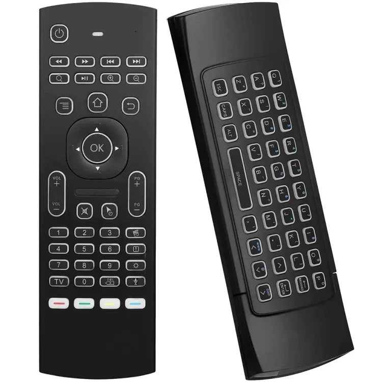 MX3-L Sprachsteuerung mit Hintergrundbeleuchtung, 2,4 GHz Fly Air Mouse, kabellose Tastaturfernbedienung, Sprachsteuerung mit Hintergrundbeleuchtung