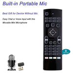 MX3-L Sprachsteuerung mit Hintergrundbeleuchtung, 2,4 GHz Fly Air Mouse, kabellose Tastaturfernbedienung, Sprachsteuerung mit Hintergrundbeleuchtung