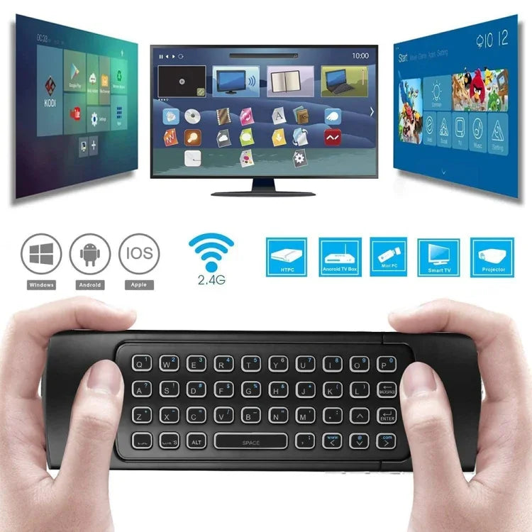 MX3-L Sprachsteuerung mit Hintergrundbeleuchtung, 2,4 GHz Fly Air Mouse, kabellose Tastaturfernbedienung, Sprachsteuerung mit Hintergrundbeleuchtung