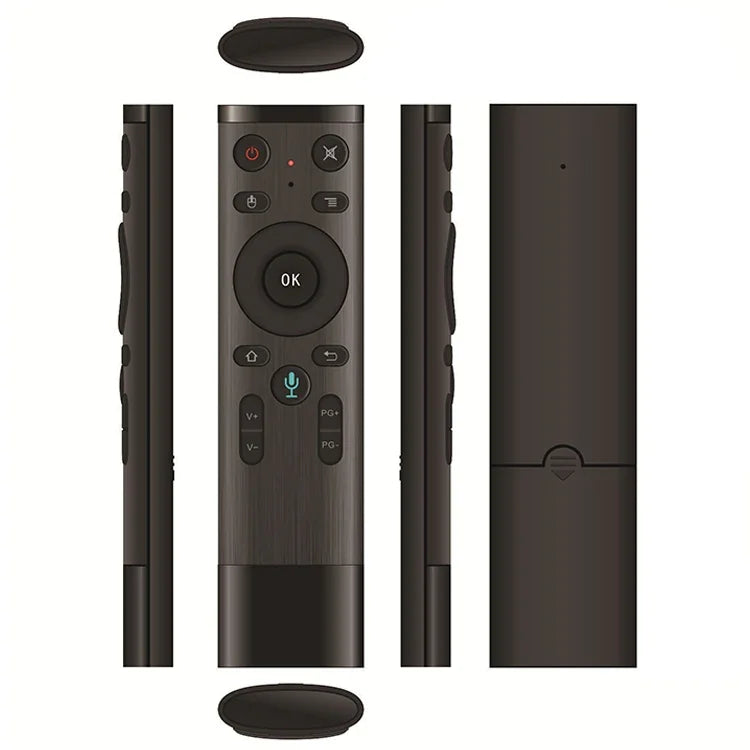 Q5 Gyroskop + Sprachsteuerung, ausländische Version, USB 2,4G, kabellose Sprachfernbedienung, unterstützt Set-Top-Box/Computer, Gyroskop + Sprachsteuerung