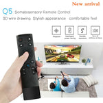 Q5 Voice (Fremdversion) USB 2,4G Drahtlose Sprachfernbedienung mit fliegender Maus, unterstützt Set-Top-Box/Computer, Sprachsteuerung