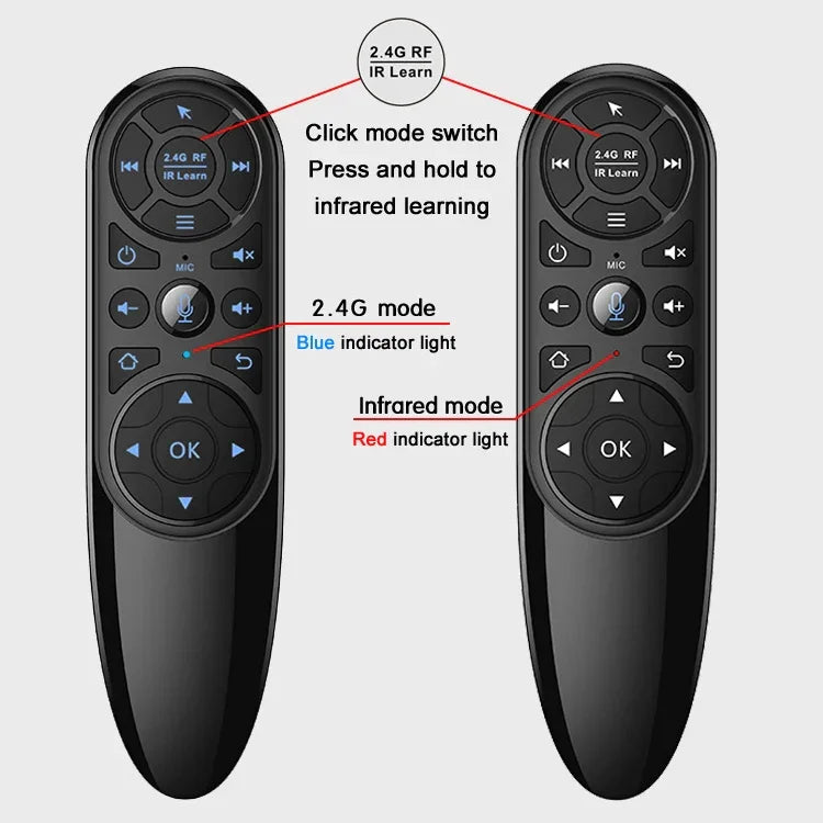 Q6 Standardversion 2,4G Drahtlose Air Mouse Sprachfernbedienung