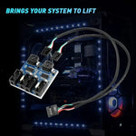 Rocketek HC427 9-Pin USB 2.0 Hub-Adapter, 1-zu-4-Splitterplatine