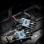 Rocketek HC427 9-Pin USB 2.0 Hub-Adapter, 1-zu-4-Splitterplatine