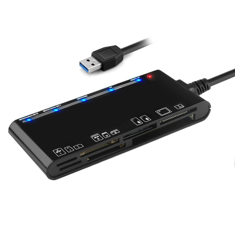 Rocketek CR7 USB3.0 Multifunktions-Kartenleser CF / XD / MS / SD / TF Karte 7 in 1, USB3.0