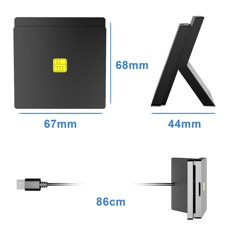 Rocketek CR319 USB 2.0 Smart Card / SIM 2 in 1 Kartenleser