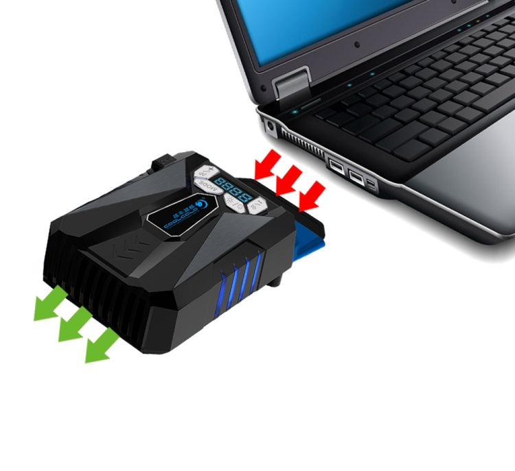 Ice Troll 5 COOLCOLD Tragbarer Laptop-Kühlventilator, Luftkühler, Geschwindigkeitsregelung, Hochleistungs-Notebook-Lüfter, USB 5V (Schwarz), USB 5V (Weiß)