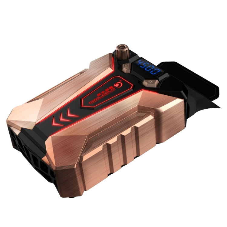 Ice Troll 7 COOLCOLD Tragbarer Laptop-Notebook-Lüfter Turbo-Radiator, ultrasilent Kühlventilator, AC 220V (Bronze)