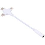 Duales 8-Pin+USB-C/Type-C Männlich zu 3,5mm Weiblich Digital Audio Adapterkabel