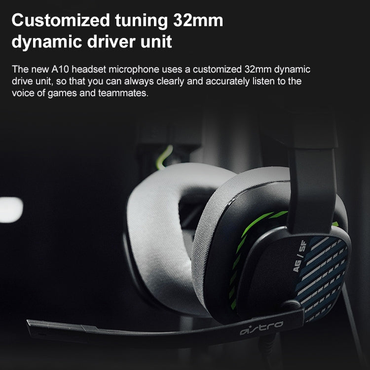 Logitech Astro A10 Gen 2 kabelgebundenes Over-Ear Gaming-Headset