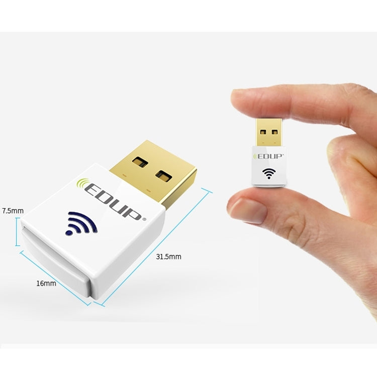 EDUP EP-AC1619 Mini Wireless USB 600Mbps 2,4G / 5,8Ghz 150M+433M Dual-Band WiFi Netzwerkkarte für Notebook / Laptop / PC, EP-AC1619 600Mbps (Weiß), EP-AC1619 600Mbps (Schwarz)