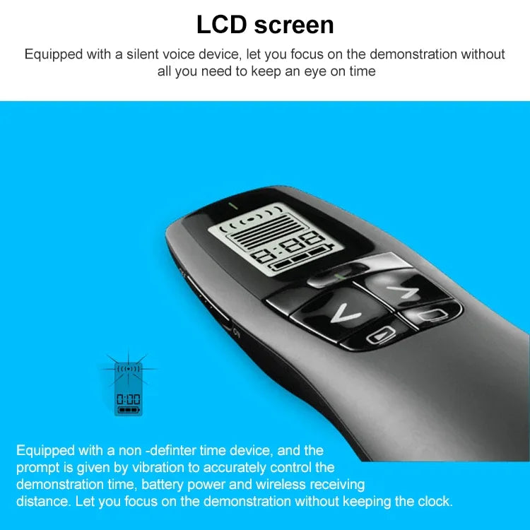 Logitech R800 2.4Ghz USB kabelloser Presenter PPT Fernbedienung Flip Pen, R800