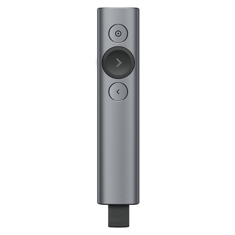 Logitech Spotlight 2.4 GHz USB kabelloser Presenter PPT Fernbedienung Flip Pen, Spotlight (Grau), Spotlight (Gold)