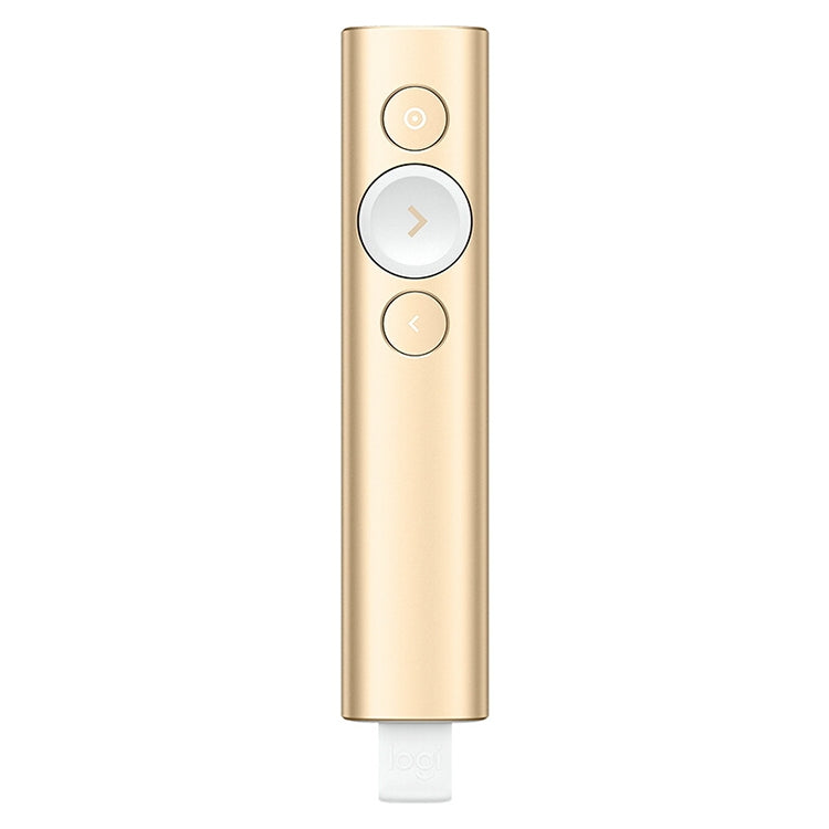 Logitech Spotlight 2.4 GHz USB kabelloser Presenter PPT Fernbedienung Flip Pen, Spotlight (Grau), Spotlight (Gold)
