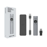 Logitech Spotlight 2.4 GHz USB kabelloser Presenter PPT Fernbedienung Flip Pen, Spotlight (Grau), Spotlight (Gold)