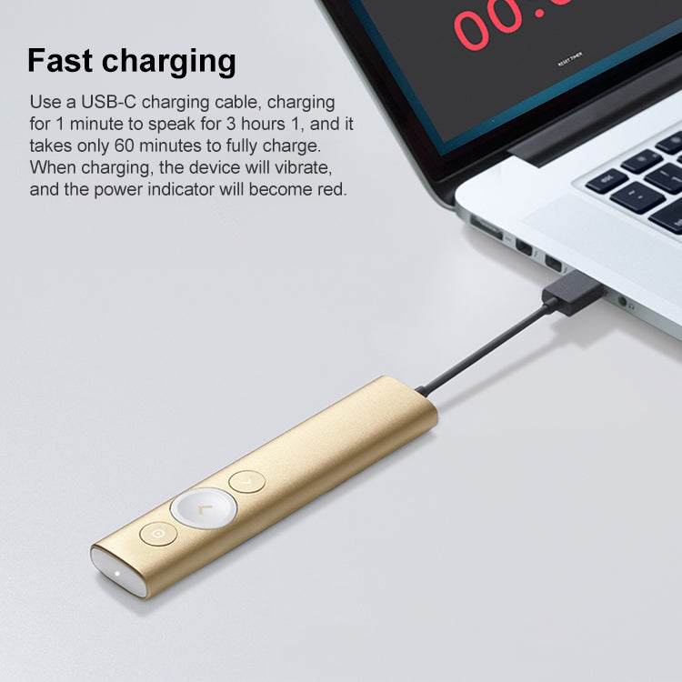 Logitech Spotlight 2.4 GHz USB kabelloser Presenter PPT Fernbedienung Flip Pen, Spotlight (Grau), Spotlight (Gold)