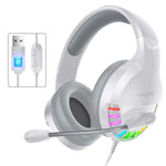 YINDIAO Q2 Kabelgebundenes Gaming-Headset mit Mikrofon, Ausführung: Single USB Soundkarte, Q2 Single USB Soundkarte (Weiß)