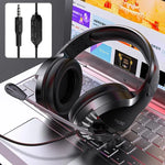 YINDIAO Q2 Kabelgebundenes Gaming-Headset mit Mikrofon, Version: Einzelner 3,5-mm-Anschluss, Q2 Einzelner 3,5-mm-Anschluss (Schwarz)