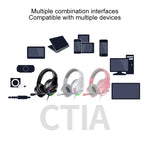YINDIAO Q2 Kabelgebundenes Gaming-Headset mit Mikrofon, Version: Einzelner 3,5-mm-Anschluss, Q2 Einzelner 3,5-mm-Anschluss (Schwarz)