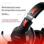 YINDIAO Q2 Kabelgebundenes Gaming-Headset mit Mikrofon, Version: Einzelner 3,5-mm-Anschluss, Q2 Einzelner 3,5-mm-Anschluss (Schwarz)