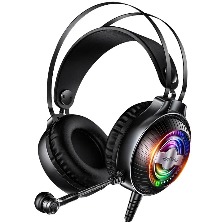 YINDIAO Q4 Kopfgebundenes kabelgebundenes Gaming-Headset mit Mikrofon, Version: Dual 3.5mm + USB, Q4 (Schwarz), Q4 (Weiß)