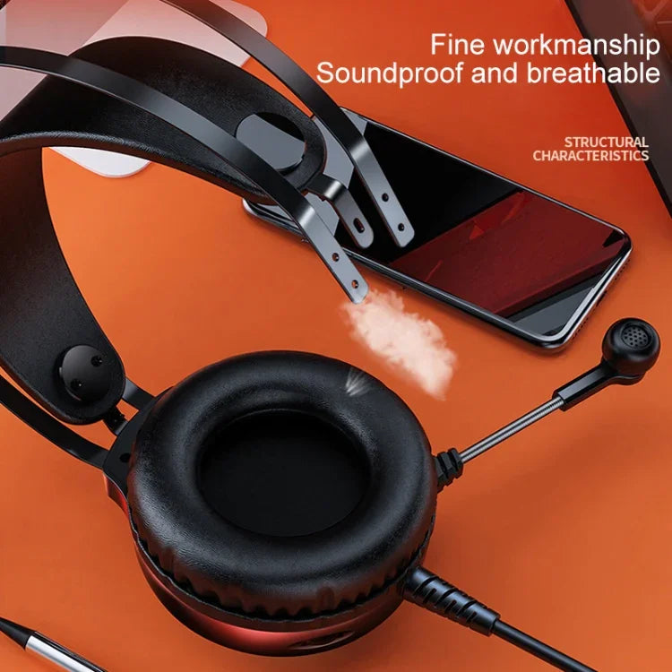 YINDIAO Q4 Kopfgebundenes kabelgebundenes Gaming-Headset mit Mikrofon, Version: Dual 3.5mm + USB, Q4 (Schwarz), Q4 (Weiß)