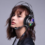YINDIAO Q4 Kopfgebundenes kabelgebundenes Gaming-Headset mit Mikrofon, Version: Dual 3.5mm + USB, Q4 (Schwarz), Q4 (Weiß)