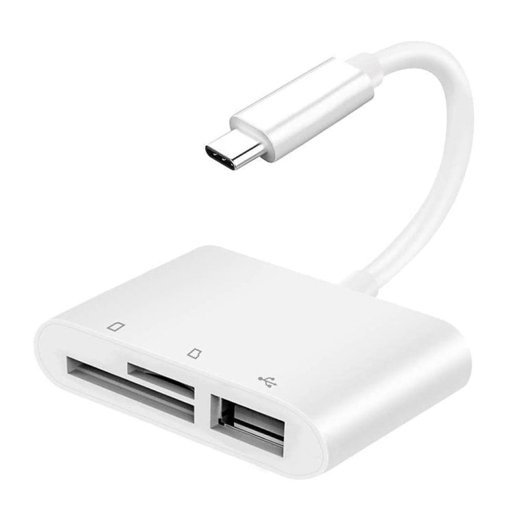 NK103TC 3 in 1 USB-C / Type-C Stecker zu SD + TF + USB Buchse Kamera-Leser, NK103TC