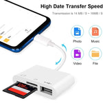 NK103TC 3 in 1 USB-C / Type-C Stecker zu SD + TF + USB Buchse Kamera-Leser, NK103TC