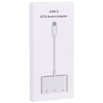 3 in 1 USB-C / Type-C Stecker zu Type-C + USB + 3,5mm Buchse OTG Adapter, 3 in 1 OTG Adapter
