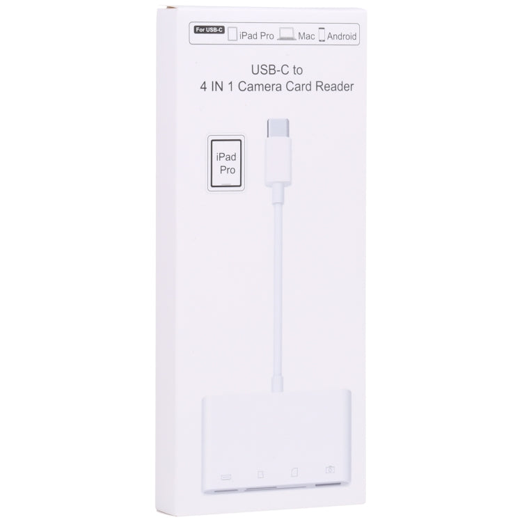 NK108LTC 4 in 1 USB-C Stecker zu SD + TF + USB + Type-C Buchse Kartenleser, NK108LTC