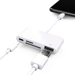 NK108LTC 4 in 1 USB-C Stecker zu SD + TF + USB + Type-C Buchse Kartenleser, NK108LTC