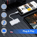 NK108LTC 4 in 1 USB-C Stecker zu SD + TF + USB + Type-C Buchse Kartenleser, NK108LTC