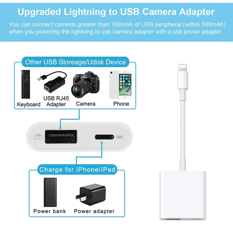 2 in 1 8-Pin Stecker zu 8-Pin / USB3.0 Buchse Kamera-Adapter, 2 in 1 8-Pin zu USB Adapter