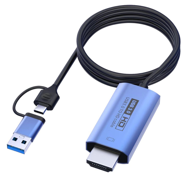 V05E USB 3.0 + USB-C / Type-C zu HDMI Adapterkabel, V05E