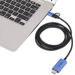 V05E USB 3.0 + USB-C / Type-C zu HDMI Adapterkabel, V05E