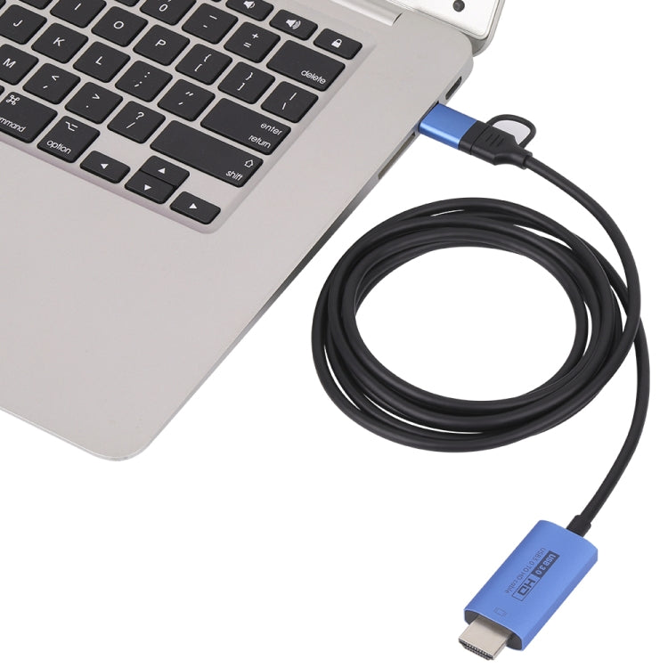 V05E USB 3.0 + USB-C / Type-C zu HDMI Adapterkabel, V05E