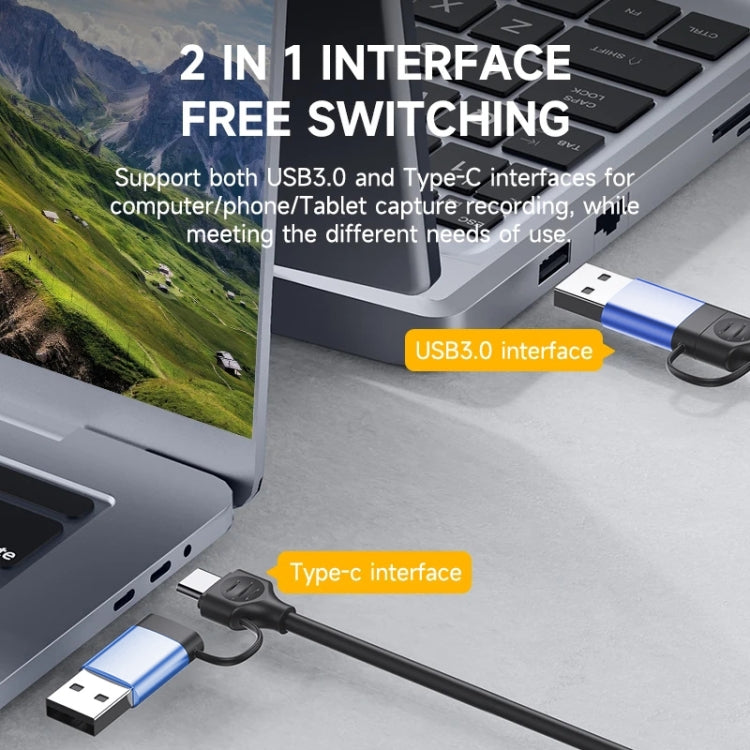 V05E USB 3.0 + USB-C / Type-C zu HDMI Adapterkabel, V05E