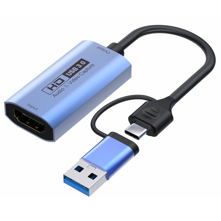 Z29C HDMI/F Buchse auf USB-C / Typ-C+USB 3.0/M Stecker HD Video Capture Card, Z29C