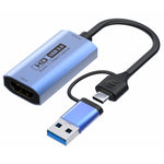 Z29C HDMI/F Buchse auf USB-C / Typ-C+USB 3.0/M Stecker HD Video Capture Card, Z29C