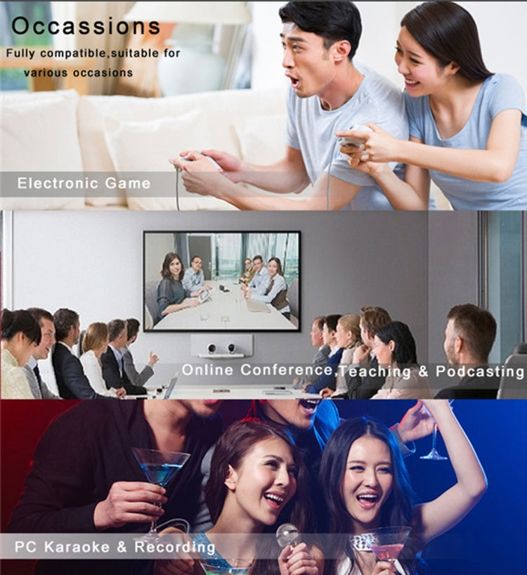 Kompatibel mit PC und Mac für Live-Übertragungen, KTV usw.