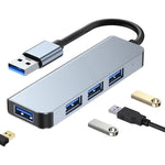 4 in 1 USB auf USB3.0x4 HUB Adapter, Kabellänge: 1,2 m, BYL-2013U3 12 cm